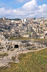 Fototapeta na wymiar Panoramic view of Matera. Basilicata. Italy.