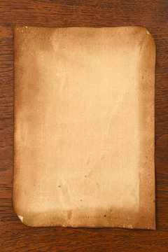 old papers texture on brown background.