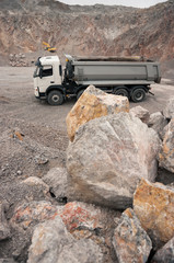 Truck in quarry