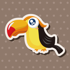 bird cartoon theme elements