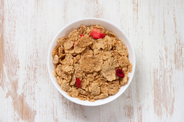 flakes in bowl