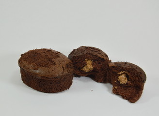 chocolate cake with cream filling