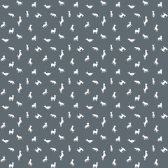 Seamless pattern with dogs