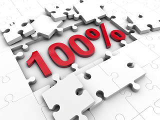 100 Percent under Puzzle