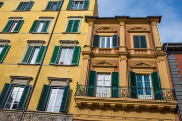 Facciata palazzi signorili, centro storico, Pisa