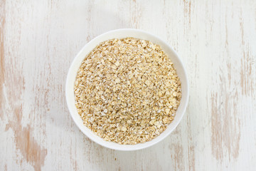 oat on white bowl