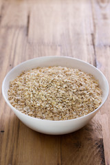oat on white bowl