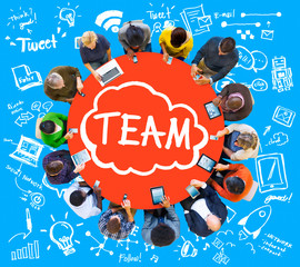 Team Teamwork Support Collaboration Togetherness Help Concept