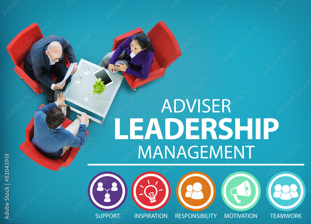 Sticker adviser leadership management director responsibility concept - Stickers