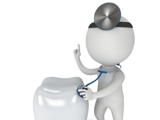 Obraz na płótnie Canvas Doctor checkup healthy tooth