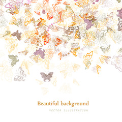 background of butterflies