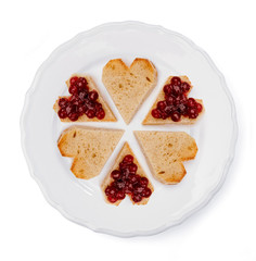 marmalade toast heart