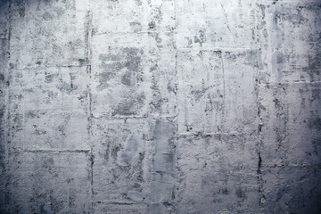 Obraz premium Modern concrete wall made of blocks