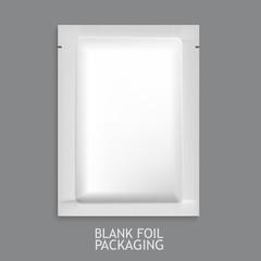 Mockup Blank Foil Packaging.