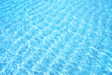 Fototapeta na wymiar Shining blue water ripple background