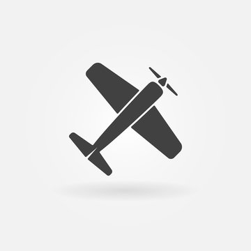 Airplane vector symbol or icon