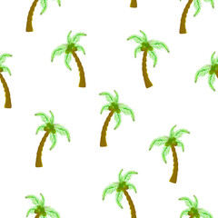 Seamless palm tree pattern