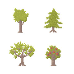 Pixel Art Trees