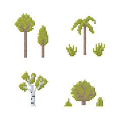 Pixel Art Trees