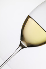 Wineglass with white   wine