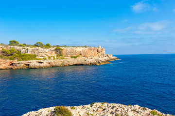 Fototapeta na wymiar Majorca Cala Figuera in Santanyi Mallorca Balearic
