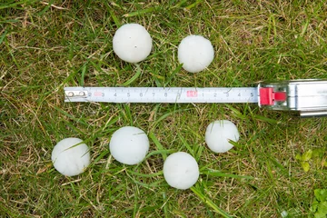 Photo sur Plexiglas Orage Large Hailstones