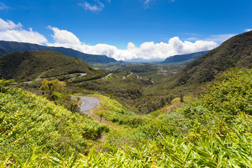 Fototapeta premium paysage des hautes plaines, île de la Réunion