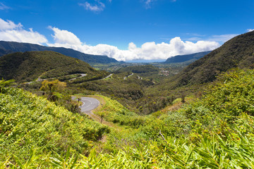 paysage des hautes plaines, île de la Réunion