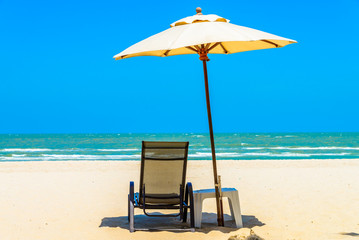 Umbrella beach chair