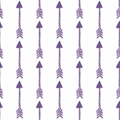 Pattern of ethnic arrows. Ethnic seamless pattern in native