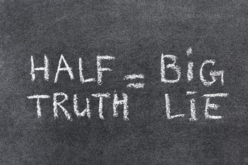Fototapeta premium half truth
