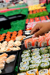 Japanese sushi traditional delicious - japanese food