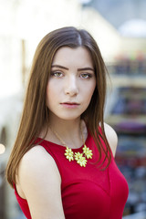 Obraz premium Young beautiful woman