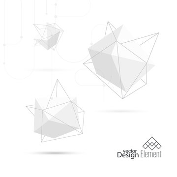 Abstract polygonal geometric shape.