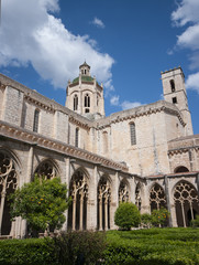 Fototapeta na wymiar The Royal Monastery of Santa Maria de Santes Creus.Catalonia.Spa