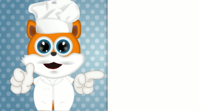 Marvin cat kitty animal cook cooking chef hat food