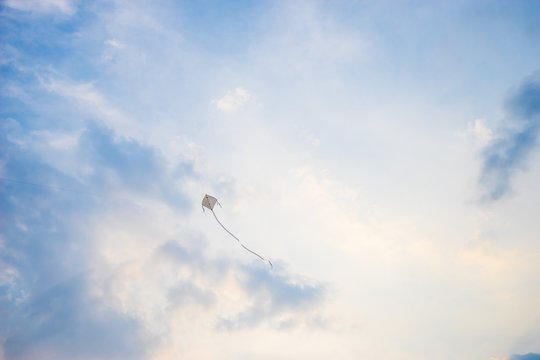 Flying Kite in the sky.