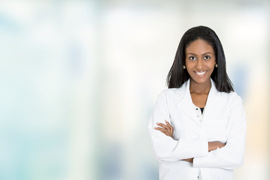 confident African American female doctor medical professional