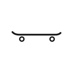 Foto op Canvas The skateboard icon. Sport symbol. Flat © vladvm50