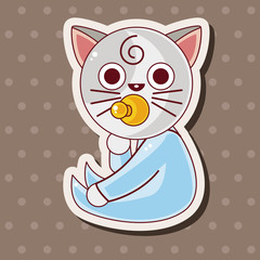 cat cartoon theme elements