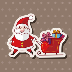 santa claus theme elements