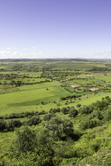 Obraz premium View from town of Monsaraz, on the right margin of the Guadiana