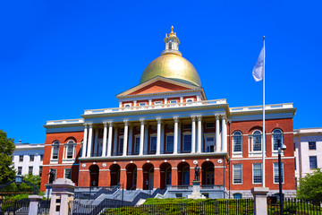 Boston Massachusetts State House golden dome