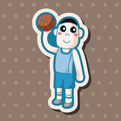 basketball player theme elements