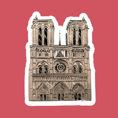 Fototapeta premium The Cathedral of Notre Dame de Paris, France