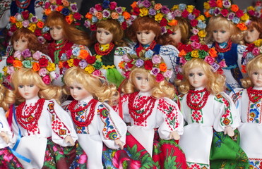 Handmade dolls.