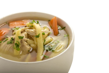 Bowl of chicken soup