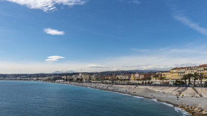 Fototapeta na wymiar Promenade des Anglais in Nice