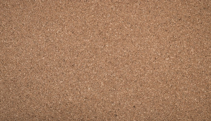 Close up brown cork board texture