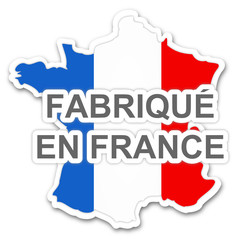 Obraz premium fabriqué en france sur carte bleu blanc rouge